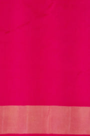 Ikat pure silk saree in pink  with  geometric pattern
