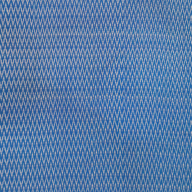 Handwoven  Ikat silk cotton fabric in munsell blue