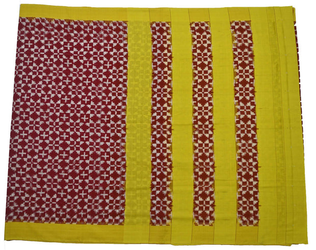 Handloom double Ikkat pure cotton saree - Anivartee