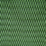 Handwoven ikat  pure cotton fabric in green in zig zag pattern