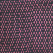 Handwoven ikat  pure cotton fabric in black