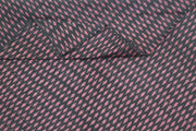 Handwoven ikat  pure cotton fabric in black