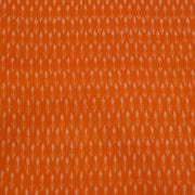Handwoven ikat  pure cotton fabric in orange
