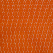 Handwoven ikat  pure cotton fabric in orange