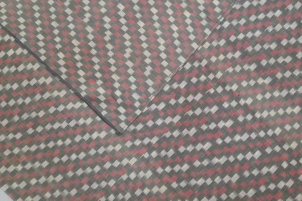 Handwoven ikat  pure cotton fabric in multicolour