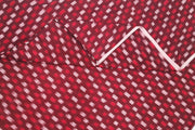 Handwoven ikat  pure cotton fabric in maroon
