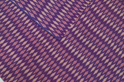 Handwoven ikat  pure cotton fabric in purple