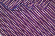 Handwoven ikat  pure cotton fabric in purple