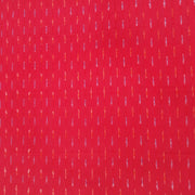 Handwoven ikat  pure cotton fabric in red
