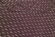 Handwoven ikat  pure cotton fabric in wine