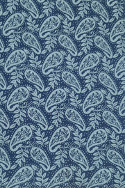 Jaipur cotton saree with Bagru hand block  print in Indigo