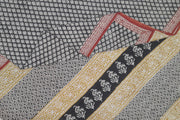 Jaipur cotton saree with Bagru hand block  print in black