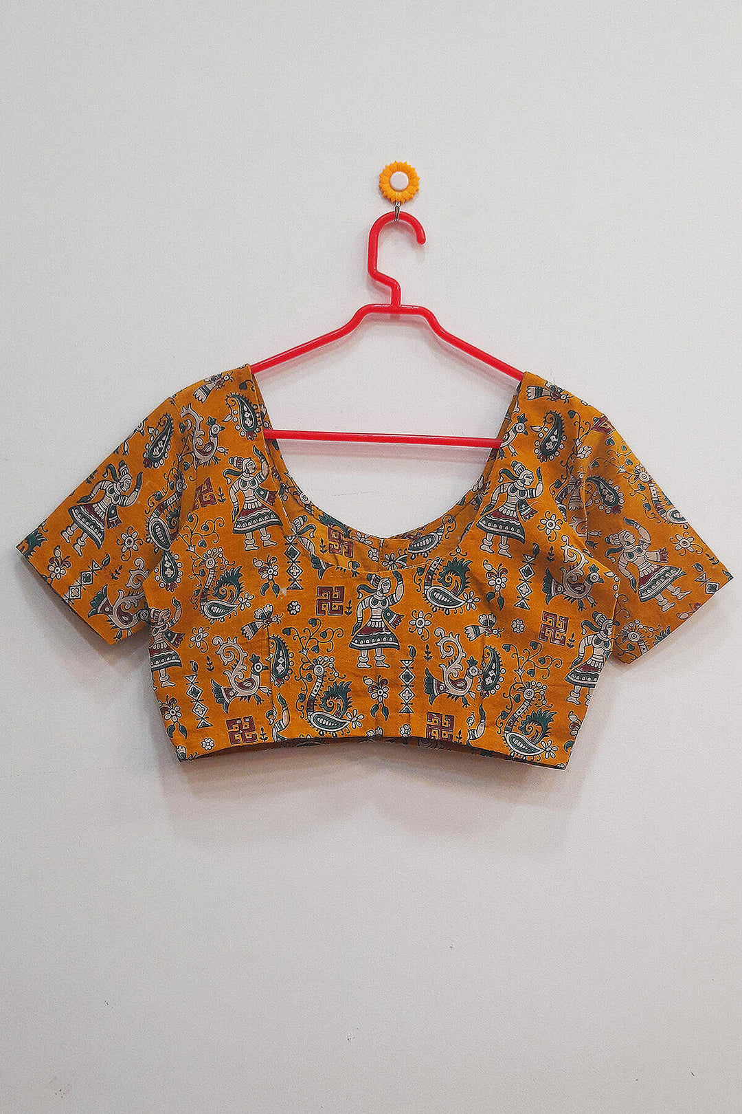 Kalamkari cotton blouse- doll design
