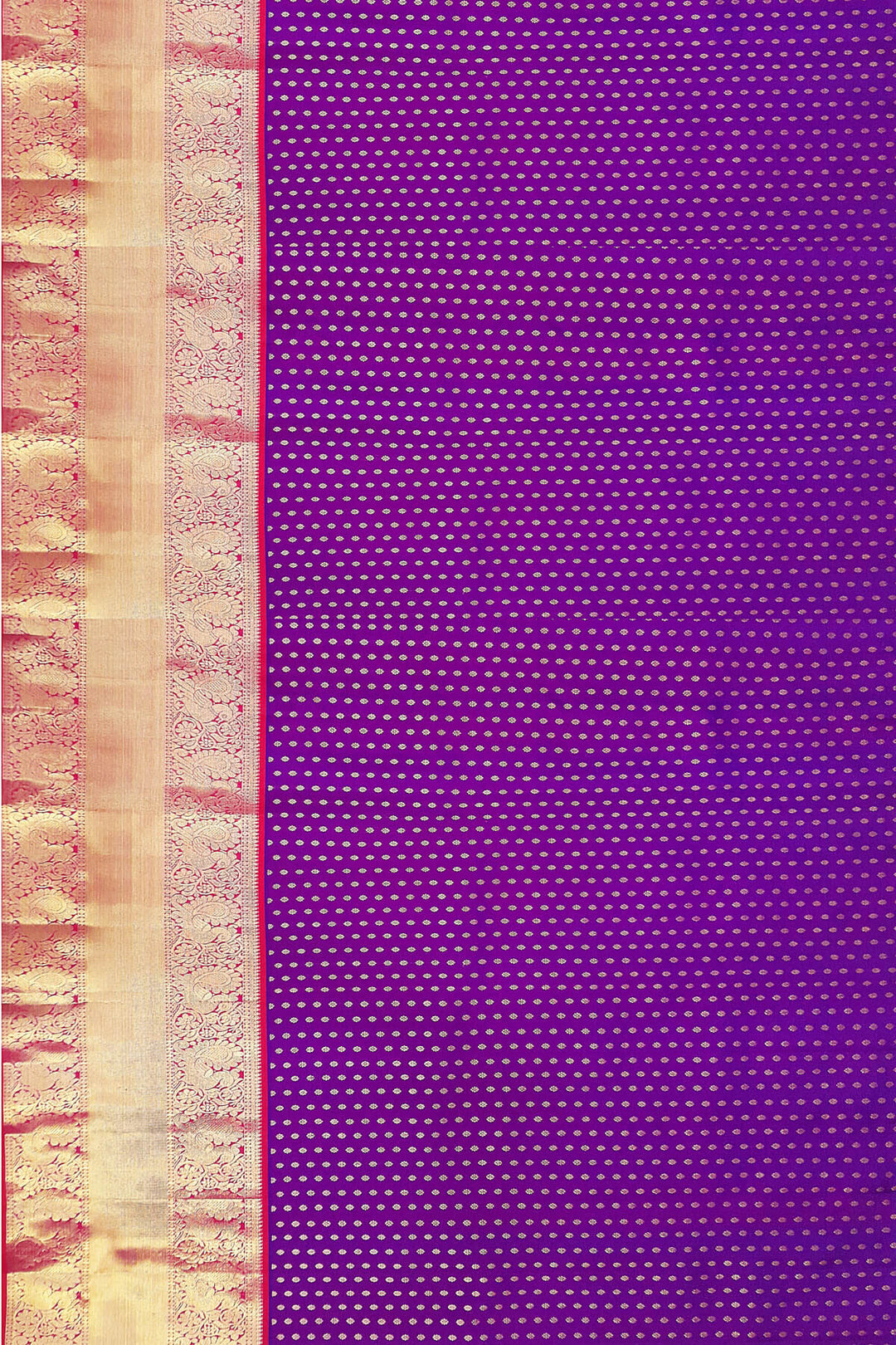 Handwoven Kanchi pure silk  lehenga & blouse material with zari border