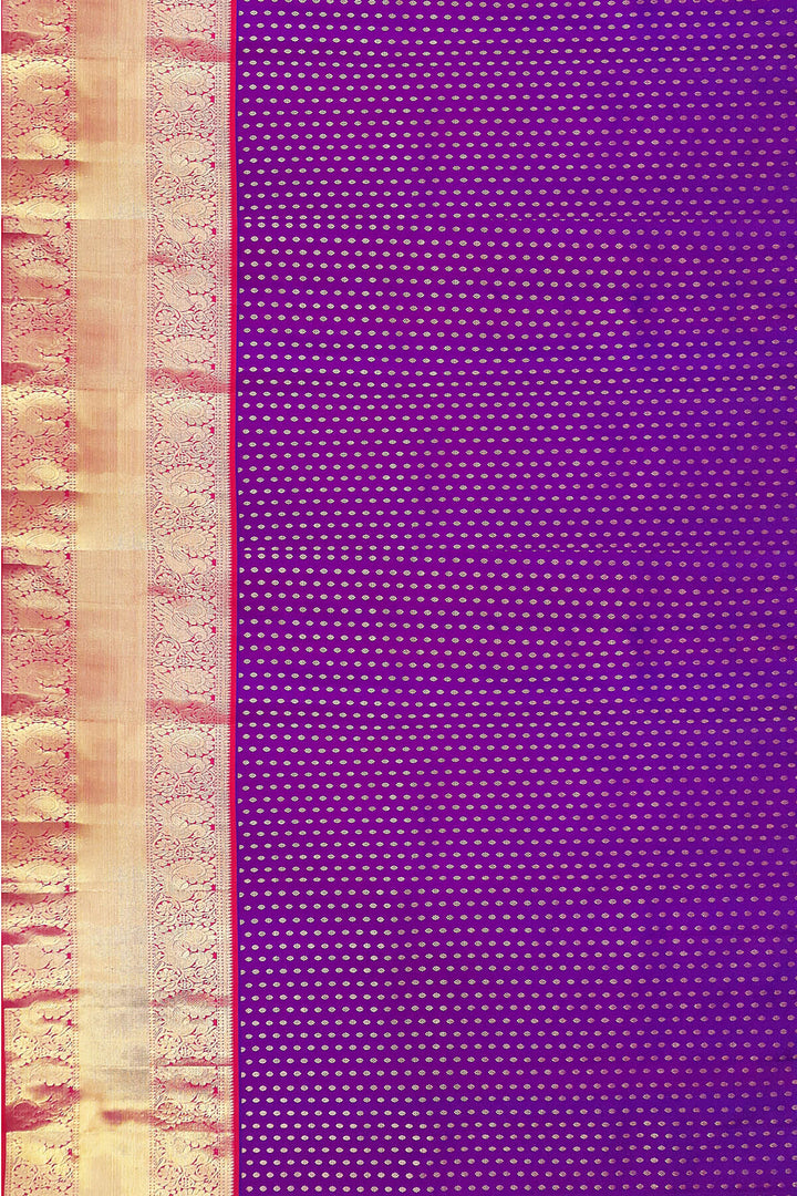 Handwoven Kanchi pure silk  lehenga & blouse material with zari border