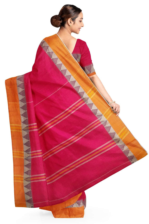 Kanchi pure cotton saree in pink
