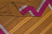 Kanchi pure cotton saree in honey colour
