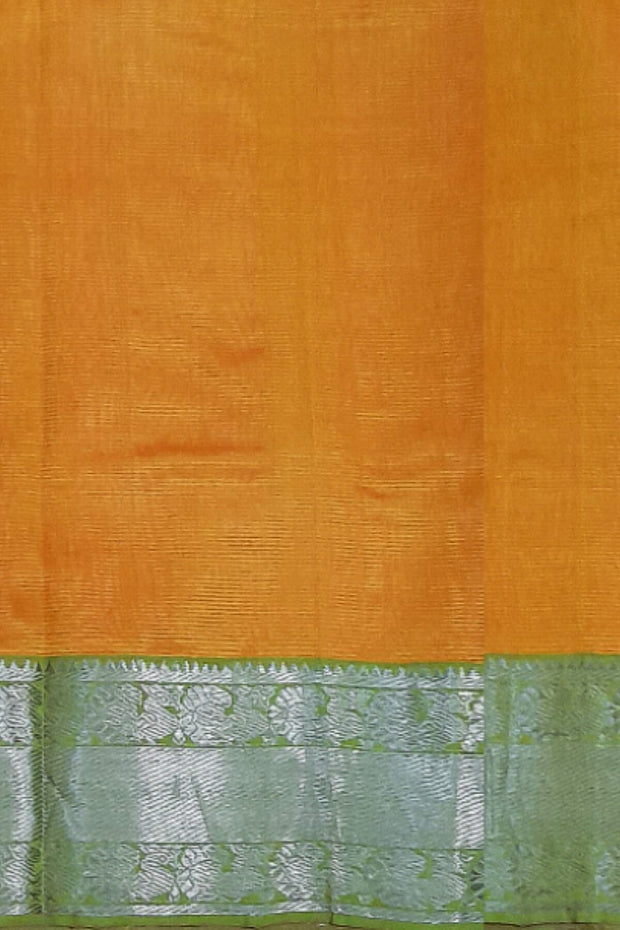 Handloom Mangalgiri silk cotton saree in peach