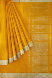 Handloom Mangalgiri pure cotton saree in mustard