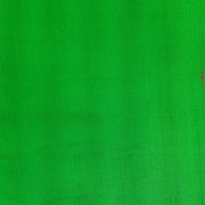 Pure silk fabric (in dupion finish)  in green