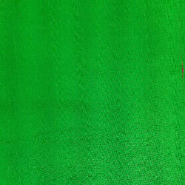 Pure silk fabric (in dupion finish)  in green