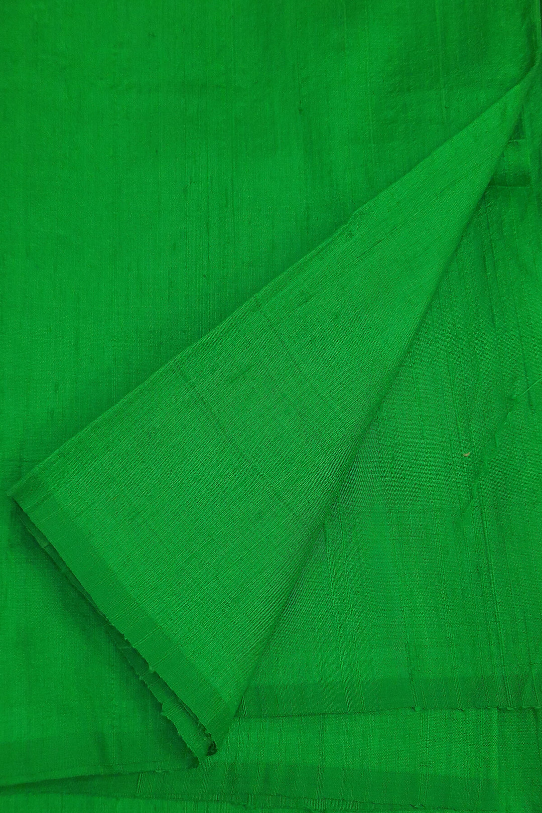 Pure silk fabric (in dupion finish)  in green