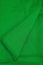 Pure silk fabric (in dupion finish)  in green