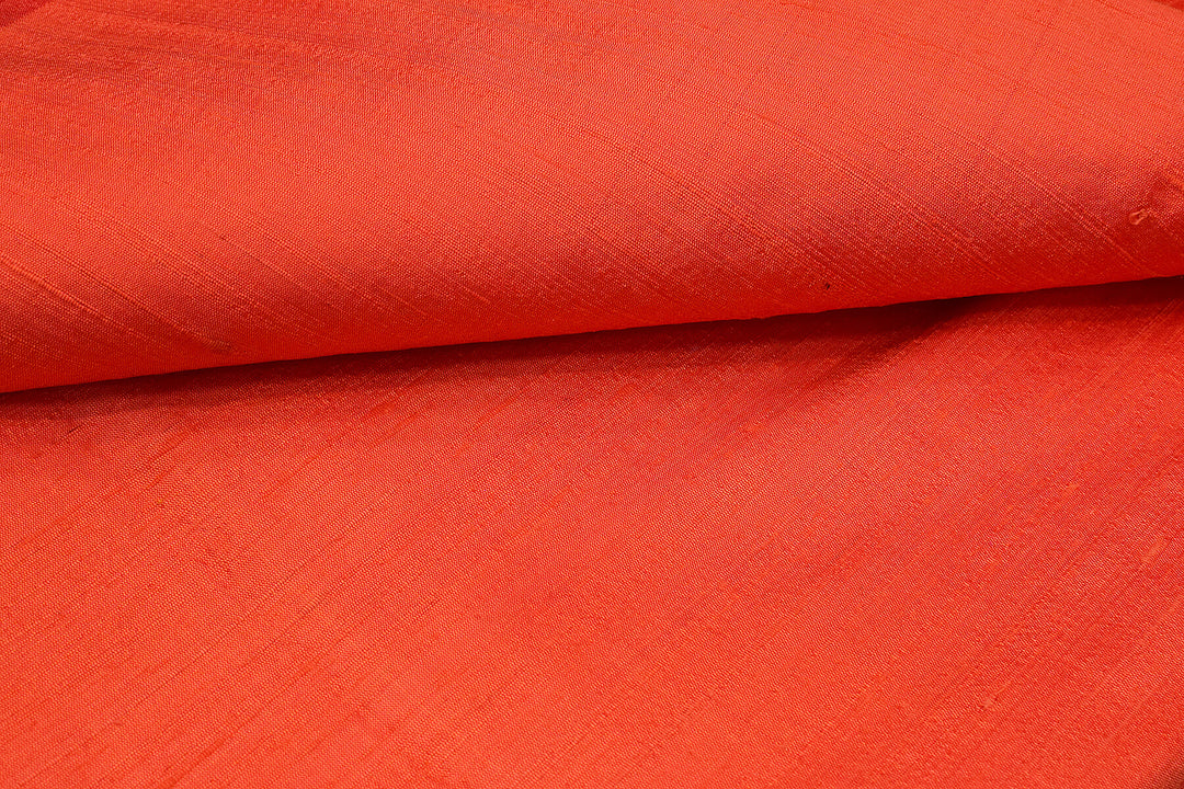 Pure silk fabric (in dupion finish)  in peach