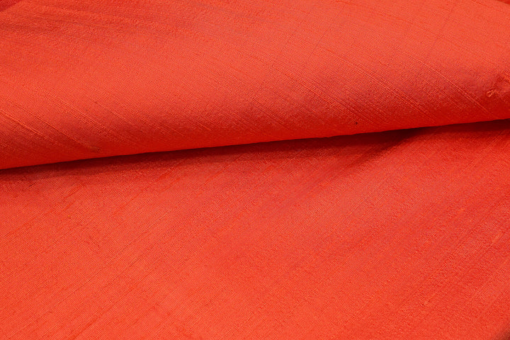Pure silk fabric (in dupion finish)  in peach