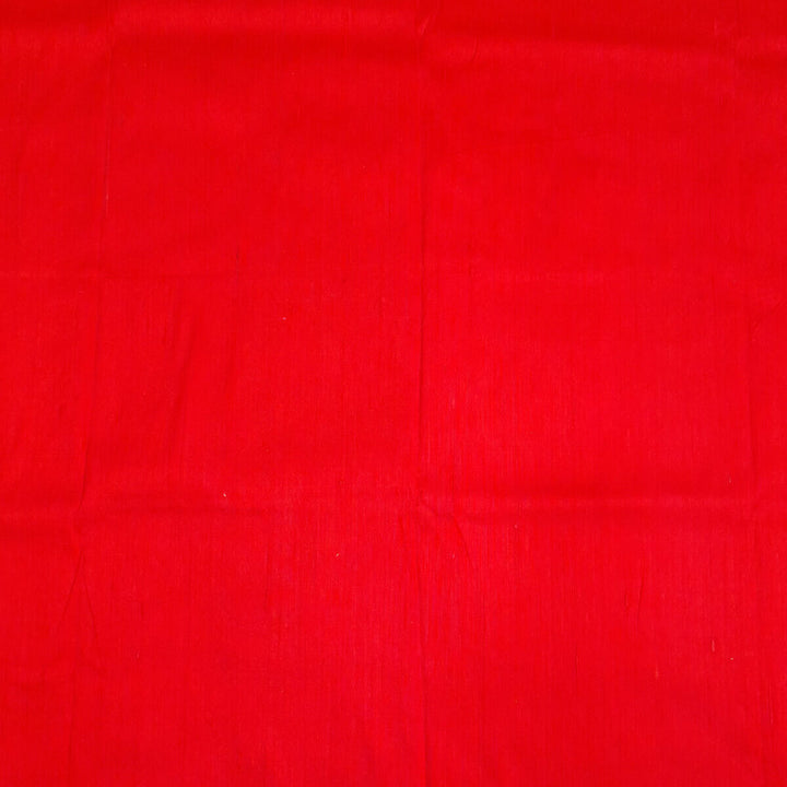 Pure silk fabric (in dupion finish)  in Red