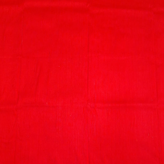 Pure silk fabric (in dupion finish)  in Red