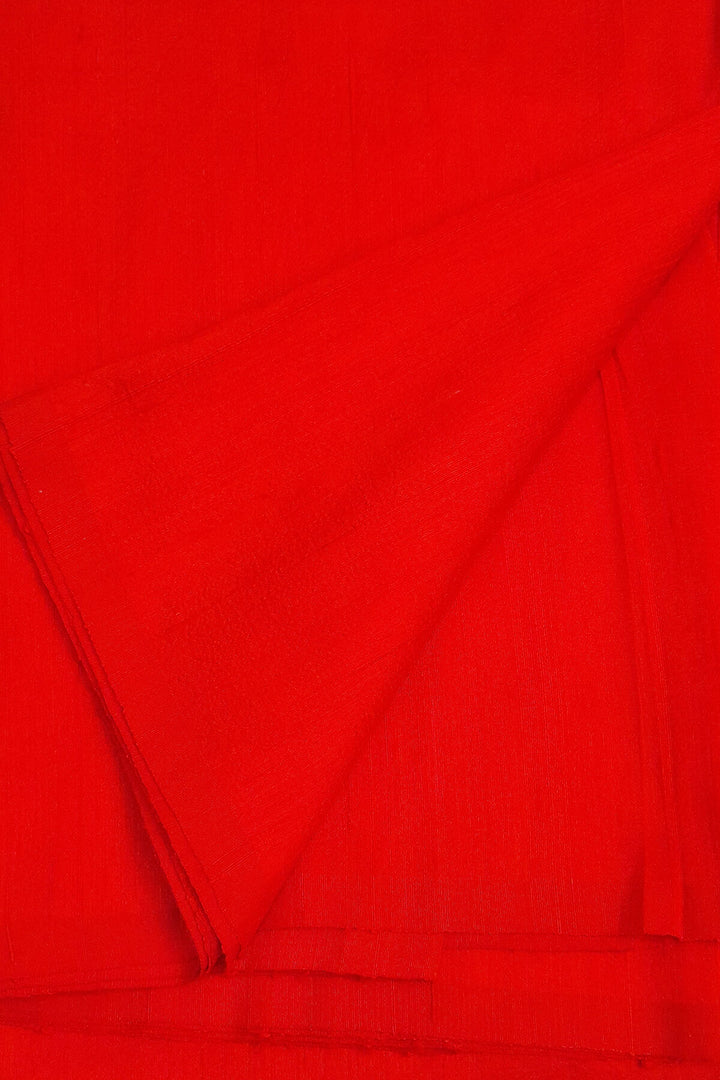 Pure silk fabric (in dupion finish)  in Red
