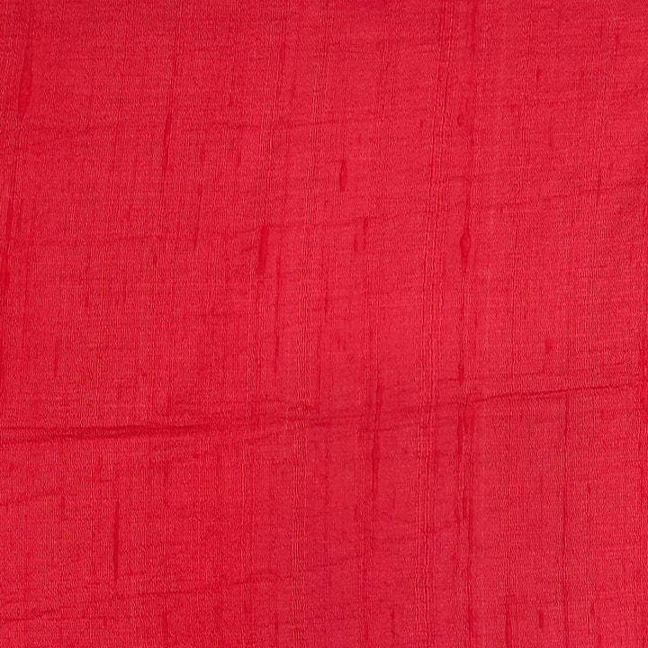 Pure silk fabric (in dupion finish)  in red