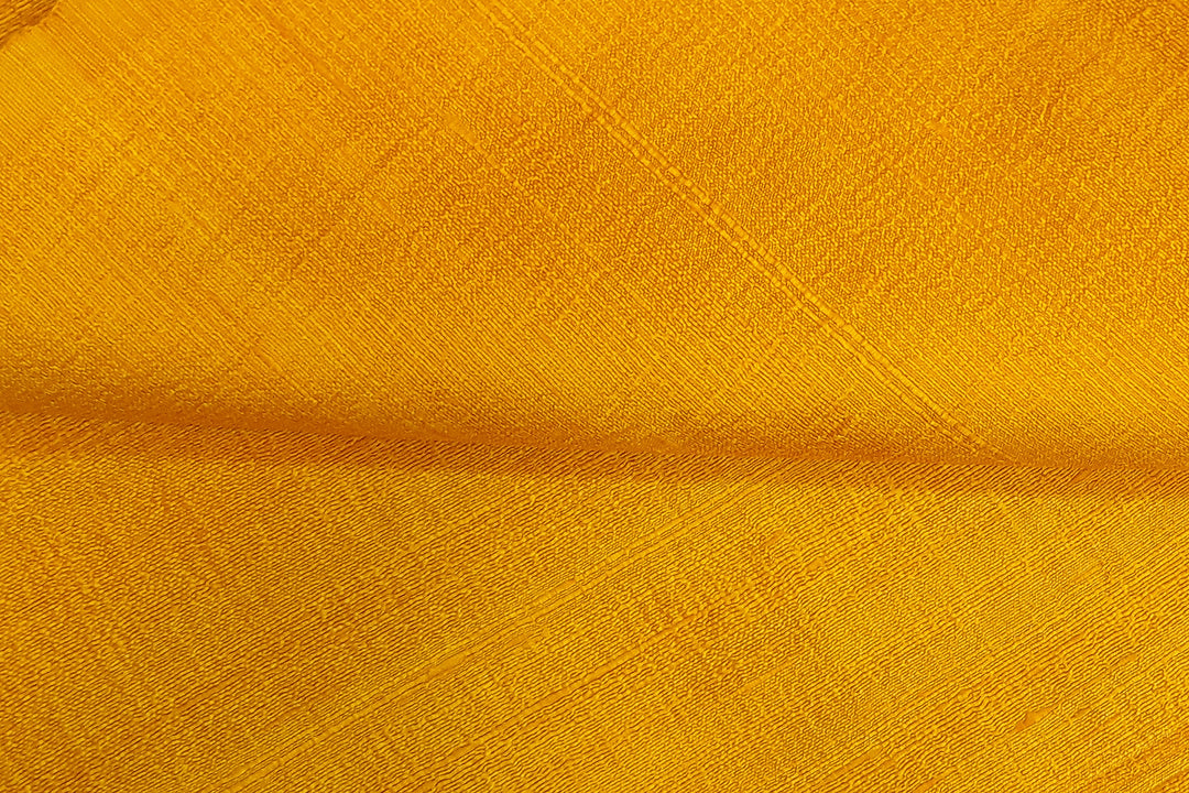 Pure silk fabric (in dupion finish)  in yellow