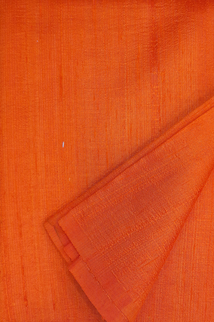 Pure silk fabric (in dupion finish)  in orange