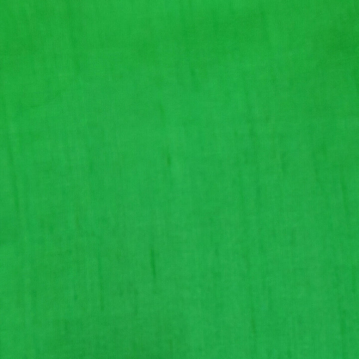 Pure silk fabric (in dupion finish)  in green