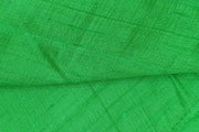 Pure silk fabric (in dupion finish)  in green