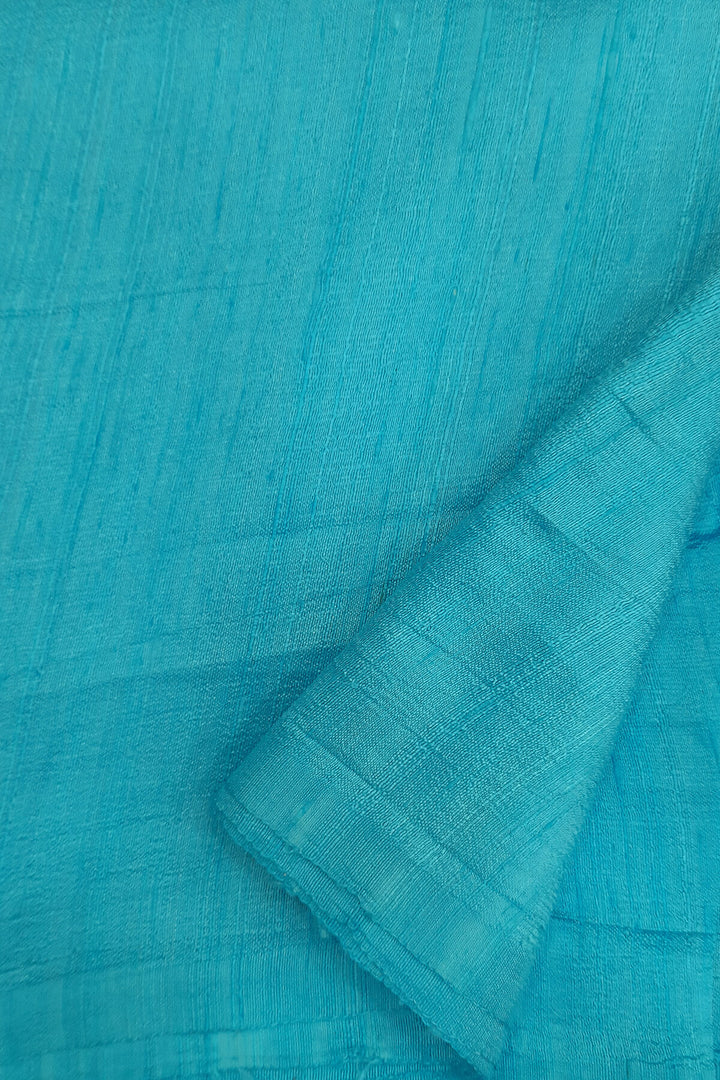 Pure silk fabric (in dupion finish)  in sky blue
