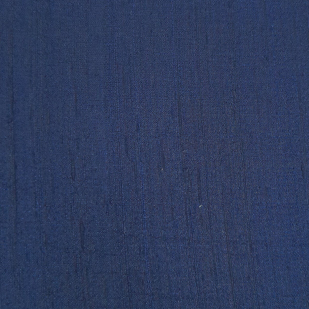 Pure silk fabric (in dupion finish)  in navy blue