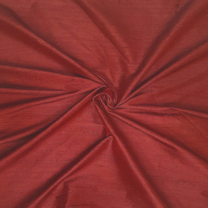 Pure silk fabric ( in dupion finish) in brown