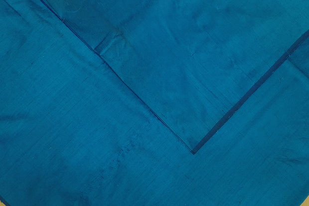 Pure silk fabric ( in dupion finish) in blue