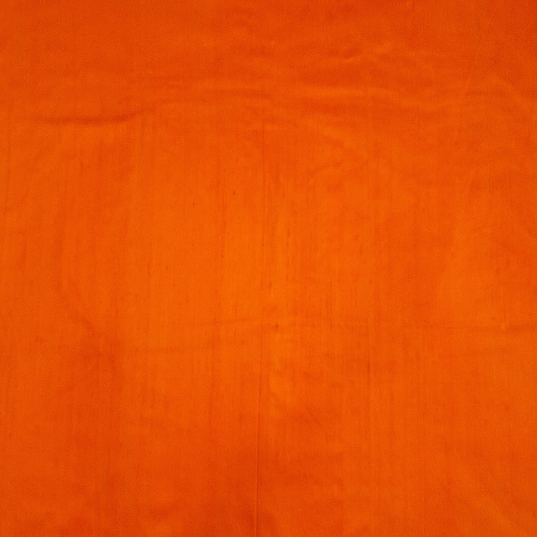 Pure silk fabric ( in dupion finish) in orange
