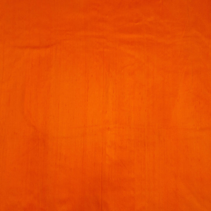 Pure silk fabric ( in dupion finish) in orange