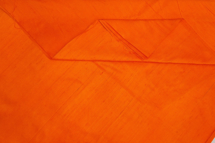 Pure silk fabric ( in dupion finish) in orange