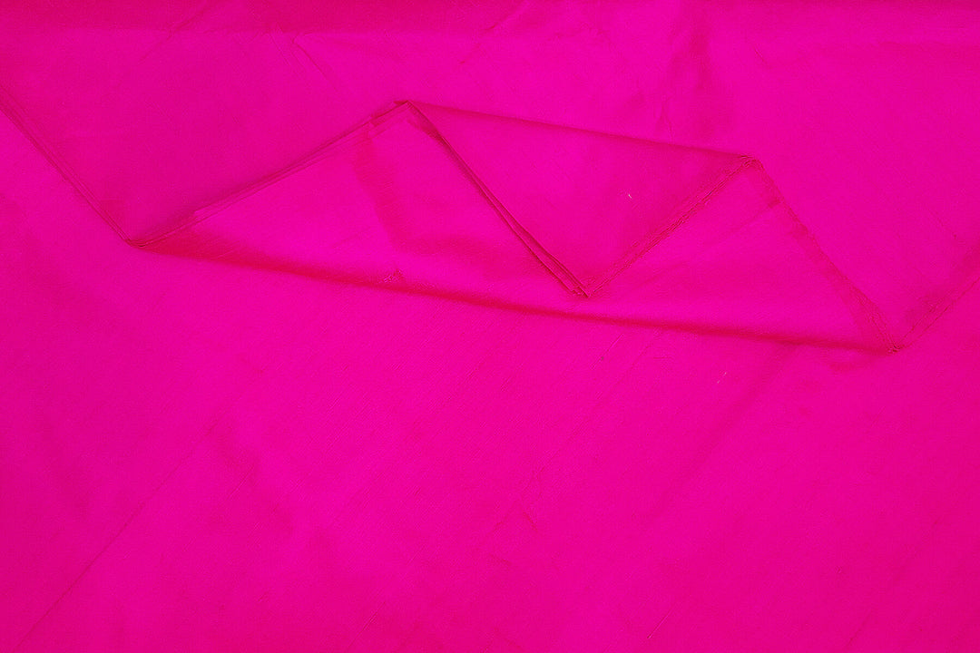 Pure silk fabric ( in dupion finish) in hot pink