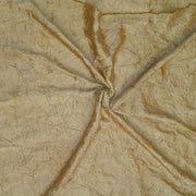 Crushed silk fabric in beige