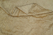 Crushed silk fabric in beige
