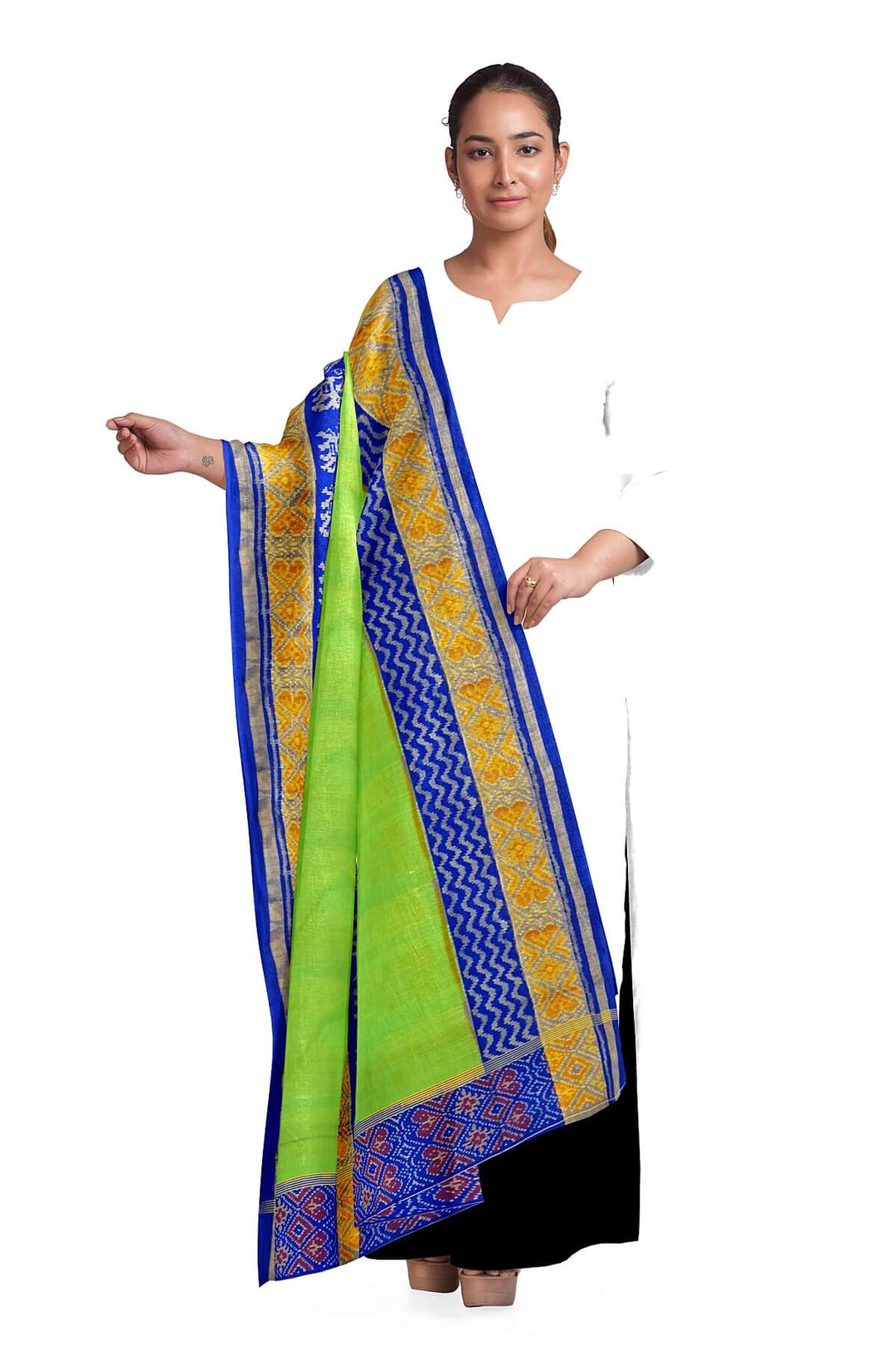 Handwoven Patola pure silk dupatta