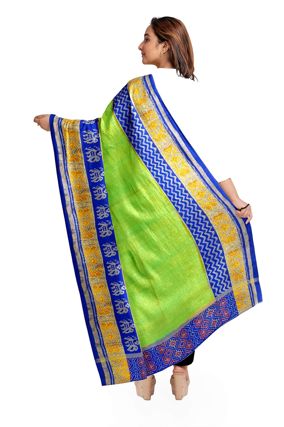 Handwoven Patola pure silk dupatta