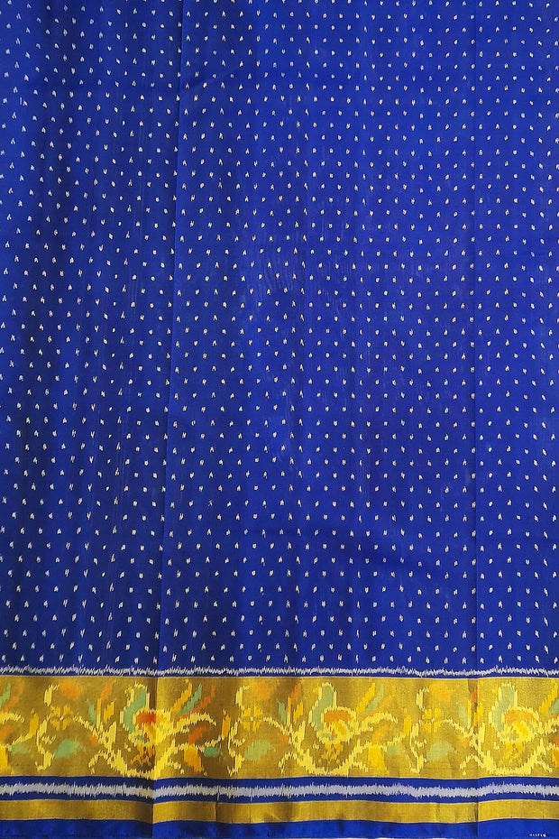 Handwoven Patola pure silk saree in floral vines